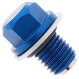 Max Metal Engine Oil Pan Protection Plug for ATV and Motorcycle Blue