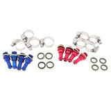 Max Brake Clutch Line Tube Transfer Adapter Screw for Radial Master Cylinder Blue