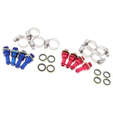 Max Brake Clutch Line Tube Transfer Adapter Screw for Radial Master Cylinder Blue