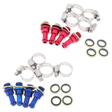 Max Brake Clutch Line Tube Transfer Adapter Screw for Radial Master Cylinder Blue