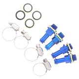 Max Brake Clutch Line Tube Transfer Adapter Screw for Radial Master Cylinder Blue