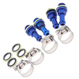 Max Brake Clutch Line Tube Transfer Adapter Screw for Radial Master Cylinder Blue