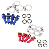 Max Brake Clutch Line Tube Transfer Adapter Screw for Radial Master Cylinder Blue