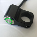 Maxbell 25mm Motorcycle Handlebar Headlight Fog Light Switch Stainless Steel Green - Aladdin Shoppers