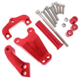 Max Motorcycle Steering Stabilizer Damper Bracket Mount Kit for Kawasaki Red
