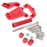 Max Motorcycle Steering Stabilizer Damper Bracket Mount Kit for Kawasaki Red