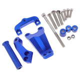 Max Motorcycle Steering Stabilizer Damper Bracket Mount Kit for Kawasaki Blue