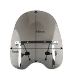 Max Maxb Moving transparent windshield for Honda Magna Shadow Soul Knife 600 750 1100