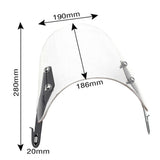 Max Maxb Windshield Windproof Fairing Windscreen for CG125 GN125 Motorcycle Silver