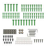 Max Complete Set Motorcycle Windscreen Fairing Bolts Fastener Clips Screw Green