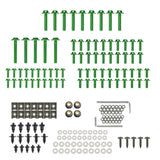 Max Complete Set Motorcycle Windscreen Fairing Bolts Fastener Clips Screw Green