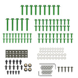 Max Complete Set Motorcycle Windscreen Fairing Bolts Fastener Clips Screw Green
