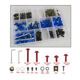 Max Complete Set Motorcycle Windscreen Fairing Bolts Fastener Clips Screw Green