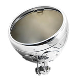 Max 7.4" Motorcycle Retro Headlight Cover Housing For Halley FLST FXST Chromed