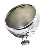 Max 7.4" Motorcycle Retro Headlight Cover Housing For Halley FLST FXST Chromed