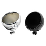 Max 7.4" Motorcycle Retro Headlight Cover Housing For Halley FLST FXST Chromed
