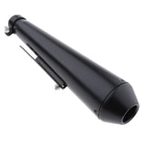 Max Motorcycle Cafe Racer Exhaust Pipe with Sliding Bracket Universal Black
