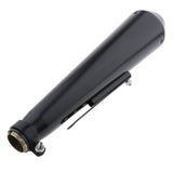 Max Motorcycle Cafe Racer Exhaust Pipe with Sliding Bracket Universal Black