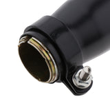 Max Motorcycle Cafe Racer Exhaust Pipe with Sliding Bracket Universal Black