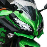 Max Aerodynamic Winglet For Kawasaki Ninja 250 300 MotoGP Style Windshield V.1 Green