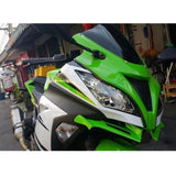 Max Aerodynamic Winglet For Kawasaki Ninja 250 300 MotoGP Style Windshield V.1 Green
