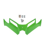 Max Aerodynamic Winglet For Kawasaki Ninja 250 300 MotoGP Style Windshield V.1 Green