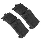 Max 2pcs Black Saddle Bags Storage Organizer Canvas Waterproof ATV Fuel Tank Bag