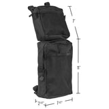 Max 2pcs Black Saddle Bags Storage Organizer Canvas Waterproof ATV Fuel Tank Bag