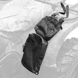 Max 2pcs Black Saddle Bags Storage Organizer Canvas Waterproof ATV Fuel Tank Bag