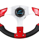 Maxbell Boat Steering Wheel w/ Polished Chromed Spoke & Center Inserts Keyed Hub
