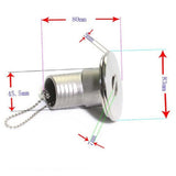 Max Hose Deck Fill Filler Keyless Cap for WATER 38mm Boat Filler stainless steel