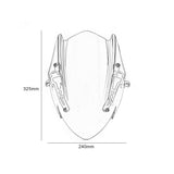 Max Moving windshield for SUZUKI GSXS750 GSX-S750 17-19 Smoke