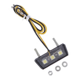 Max 12V Motorcycle LED Rear Tail Brake Running Light License Plate Light