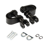 Max 1" Motorcycle Footrest Mount Clamp Engine Guard Footpeg Clips Black