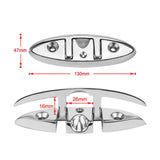 Max 316 Stainless Steel Boat Flip Up Folding Cleat Dock Deck Line Rope