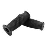 Max Pair Universal Motorcycle HandleBar Hand Grip Retro Handlebar Black 22 24MM