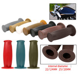 Max Pair Universal Motorcycle HandleBar Hand Grip Retro Handlebar Black 22 24MM