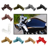 Max Pair Universal Motorcycle HandleBar Hand Grip Retro Handlebar Black 22 24MM