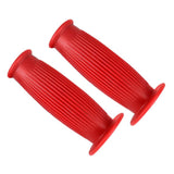 Max Pair Universal Motorcycle HandleBar Hand Grip Retro Handlebar Red 22 24MM