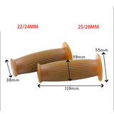 Max Pair Universal Motorcycle HandleBar Hand Grip Retro Handlebar Red 22 24MM