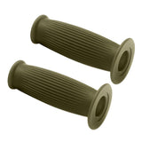 Max Pair Universal Motorcycle HandleBar Hand Grip Retro Handlebar Green 22 24MM