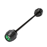 Max Front Axle Fork Crash Sliders Wheel Protector For Kawasaki Z900 2017 Green