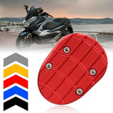 Max Motorcycle Kickstand Side Stand Plate Pad Base for Honda Forza300 18 Red