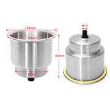 Max Stainless Steel Cup Drink Holder Brushed for Marine Boat RV Camper Truck