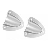 Max 2 Sets 304 Stainless Steel Midget Clam Shell Wire Cable Vent Cover Silver
