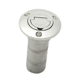 Max Marine Boat Fuel Oil Deck Filler Keyless Lift Cap Stainless Steel - 38mm