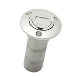 Max Marine Boat Fuel Oil Deck Filler Keyless Lift Cap Stainless Steel - 38mm