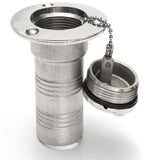 Max Marine Boat Fuel Oil Deck Filler Keyless Lift Cap Stainless Steel - 38mm