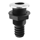 Max Nylon Plastic Thru Hull Bilge Fitting Stainless steel Rim Bilge Pump