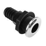 Max Nylon Plastic Thru Hull Bilge Fitting Stainless steel Rim Bilge Pump